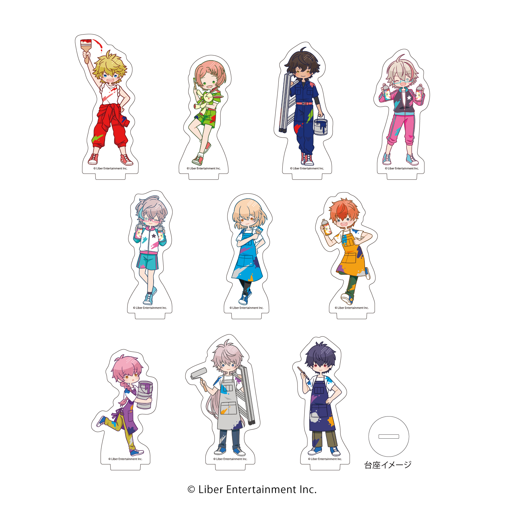 I★CHU PROJECT_アクリルぷちスタンド26/ペイントver. ボックス(全10種)(POP Artイラスト)