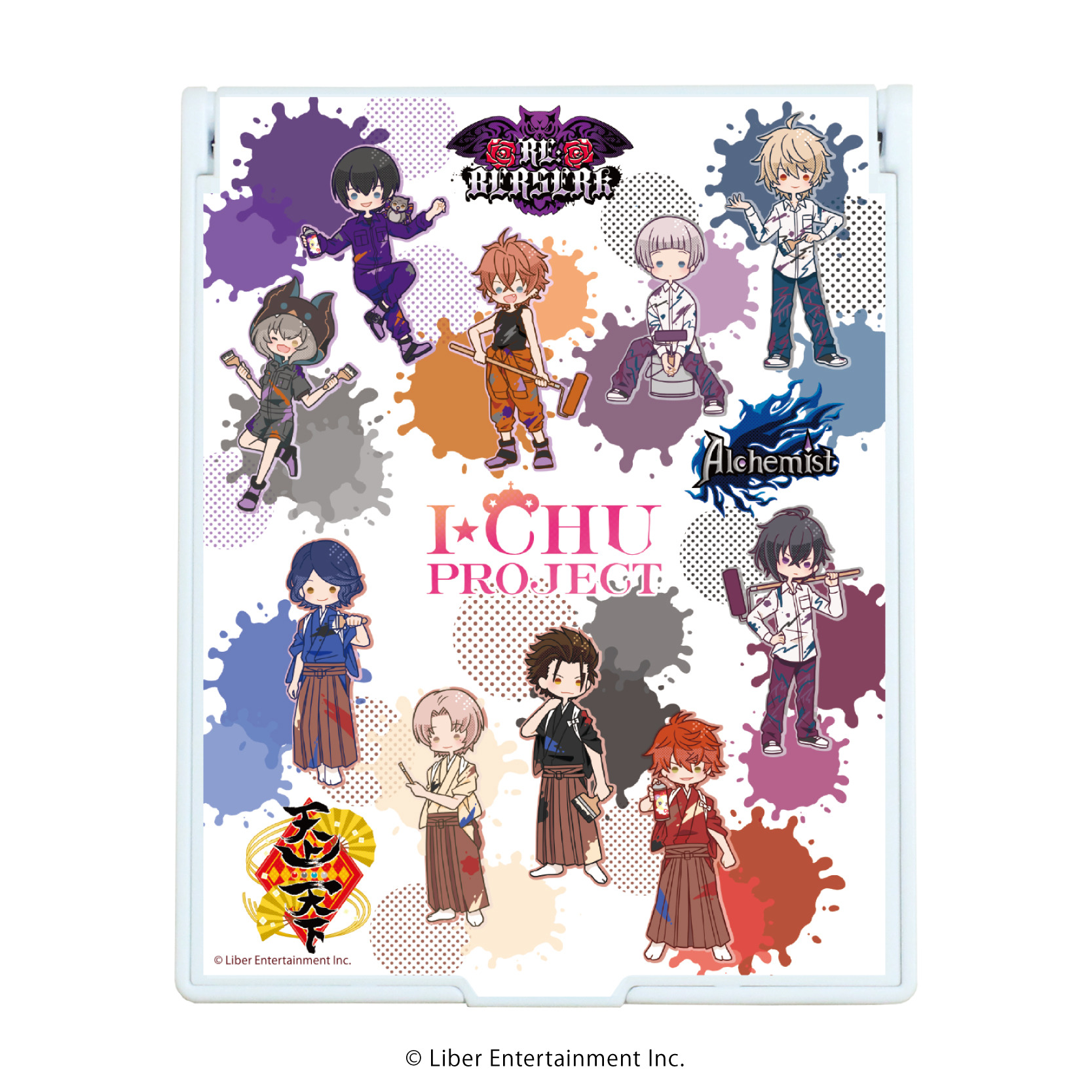 I★CHU PROJECT_デカキャラミラー14/集合デザインC ペイントver.(POP Artイラスト)