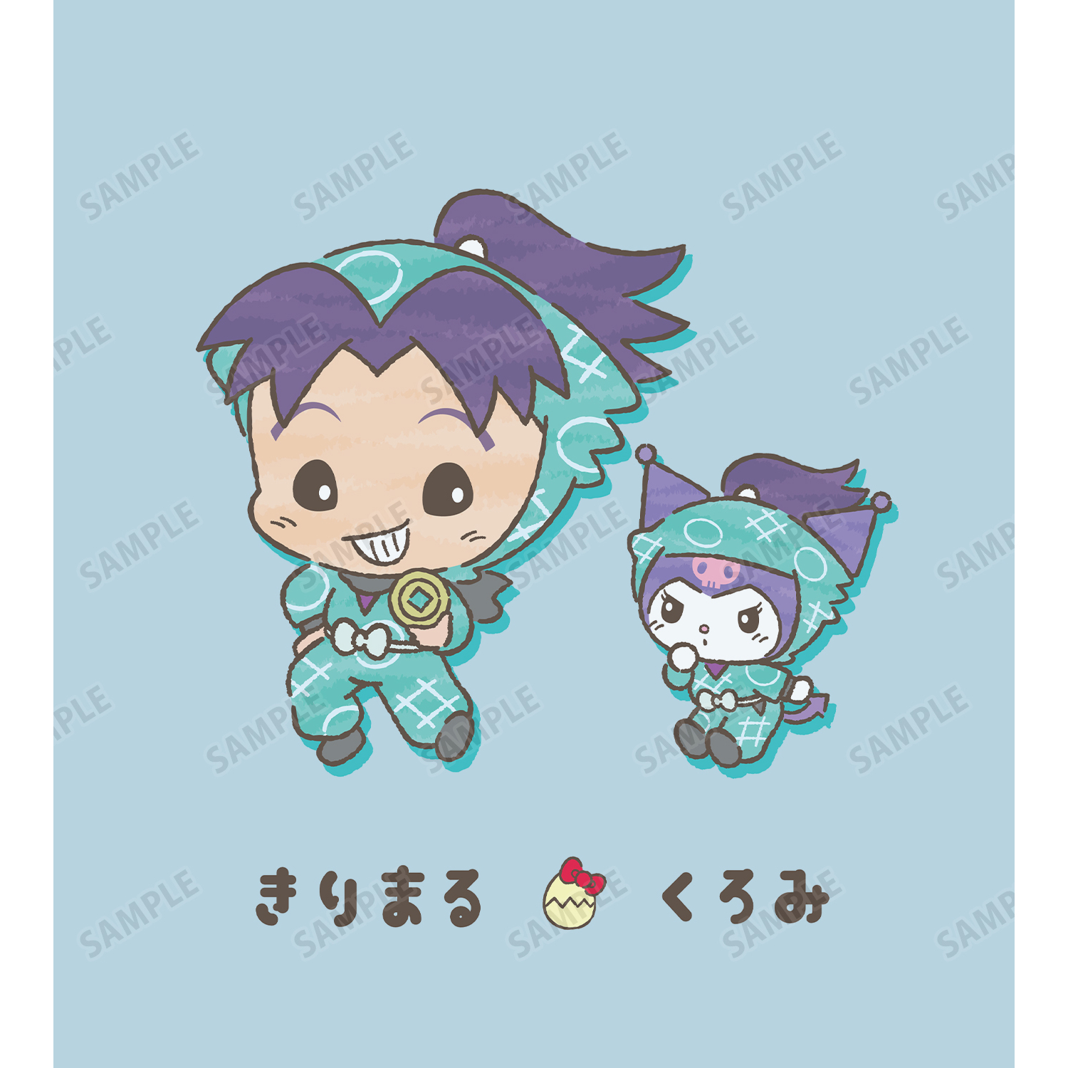忍たま乱太郎　サンリオ　アクリルスタンド　きり丸　クロミ 忍たま乱太郎×サンリオキャラクターズ - 描き起こしイラスト