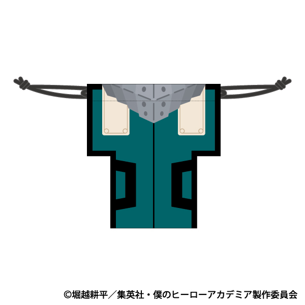 僕のヒーローアカデミア_コスチューム風巾着／緑谷 出久