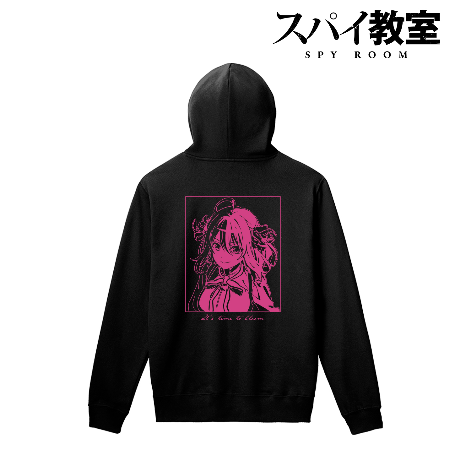 スパイ教室_(サイズ/L)_「咲き狂う時間です。」 バックプリントパーカーメンズ