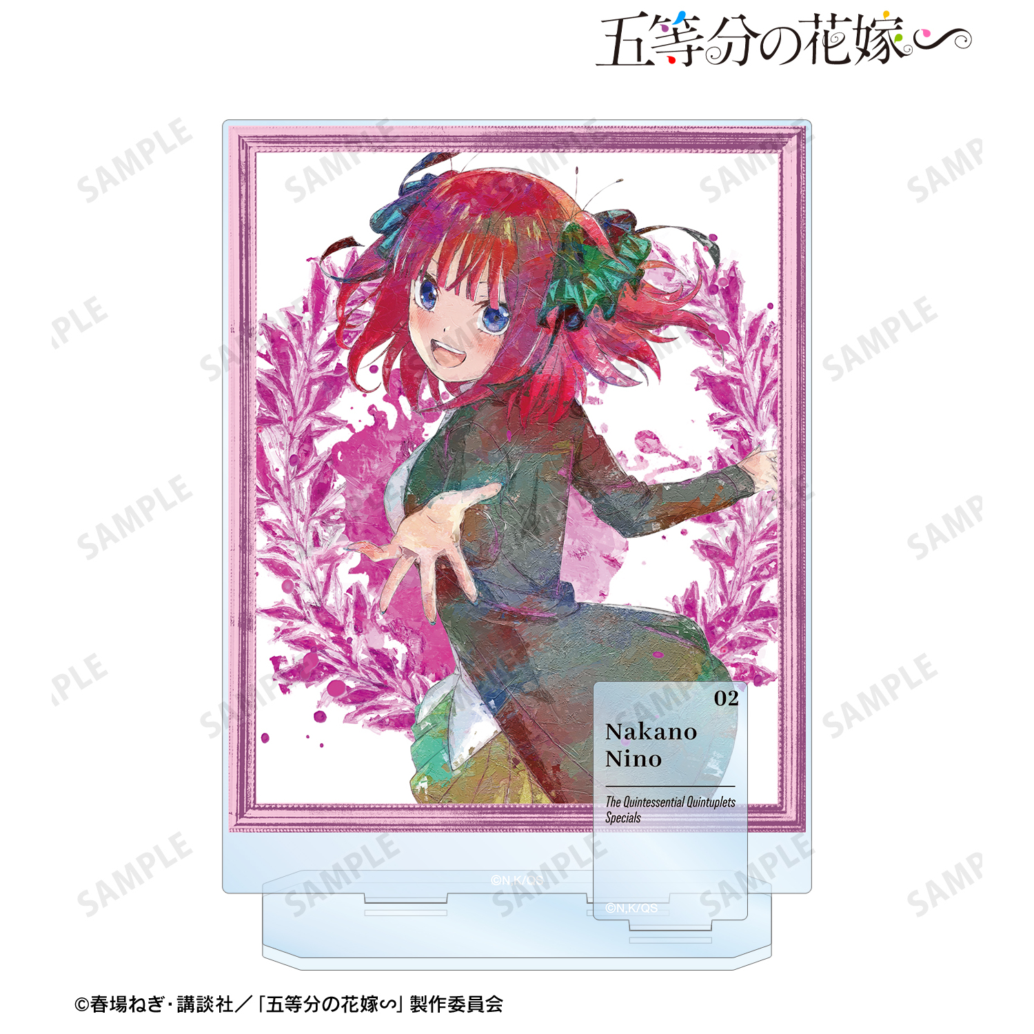 五等分の花嫁∽_中野二乃 grunge CANVAS パーツ付きBIGアクリルスタンド