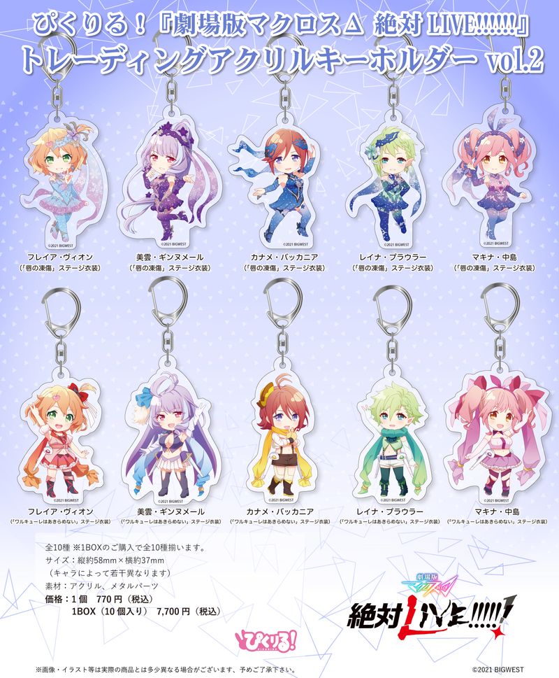 劇場版マクロスΔ 絶対LIVE!!!!!!_ぴくりる! トレーディングアクリル