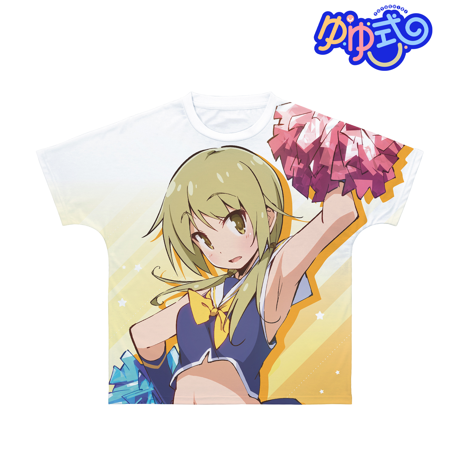 ゆゆ式_(サイズ/XXS)_TVアニメ10周年記念イラスト 櫟井唯 フルグラフィックTシャツユニセックス