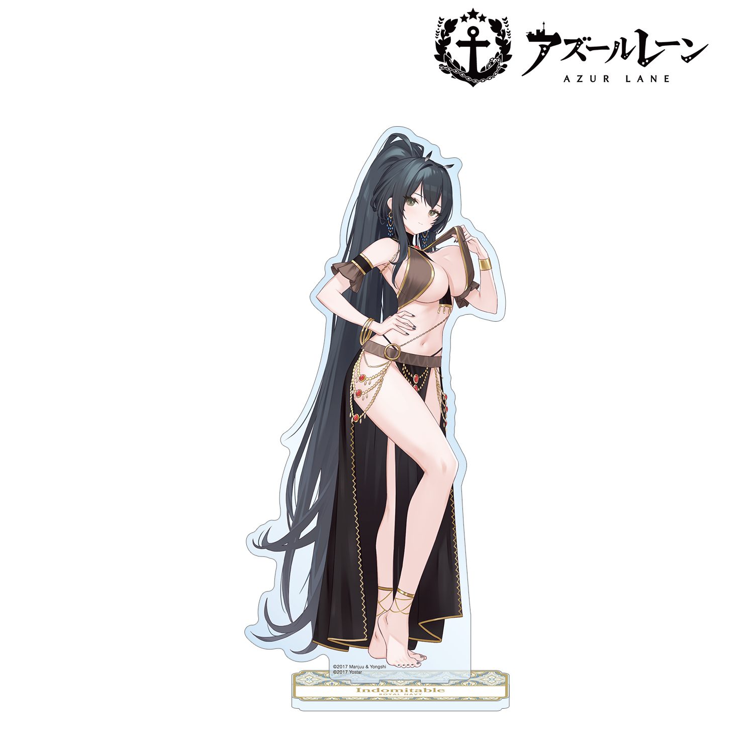 アズールレーン_ 描き起こしイラスト インドミタブル 踊り子ver. 1/7スケール 特大アクリルスタンド