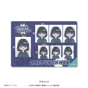 One-Punch Man ID Photo Style Stickers (10 types in total) F. Fubuki