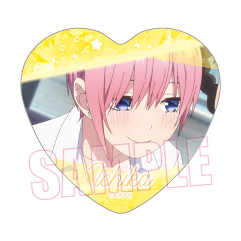 五等分の花嫁∽_メモリーズハート缶バッジ/中野 一花B