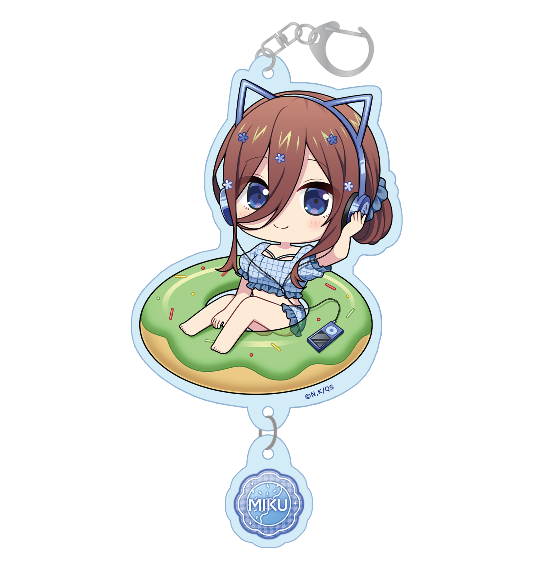 五等分の花嫁∽_ぷちちょこアクリルキーホルダー【中野三玖】バカンスver.