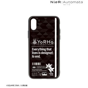NieR:Automata Ver1.1a_(대상 기종/iPhone 11)_요르하 부대 강화 유리 iPhone 케이스