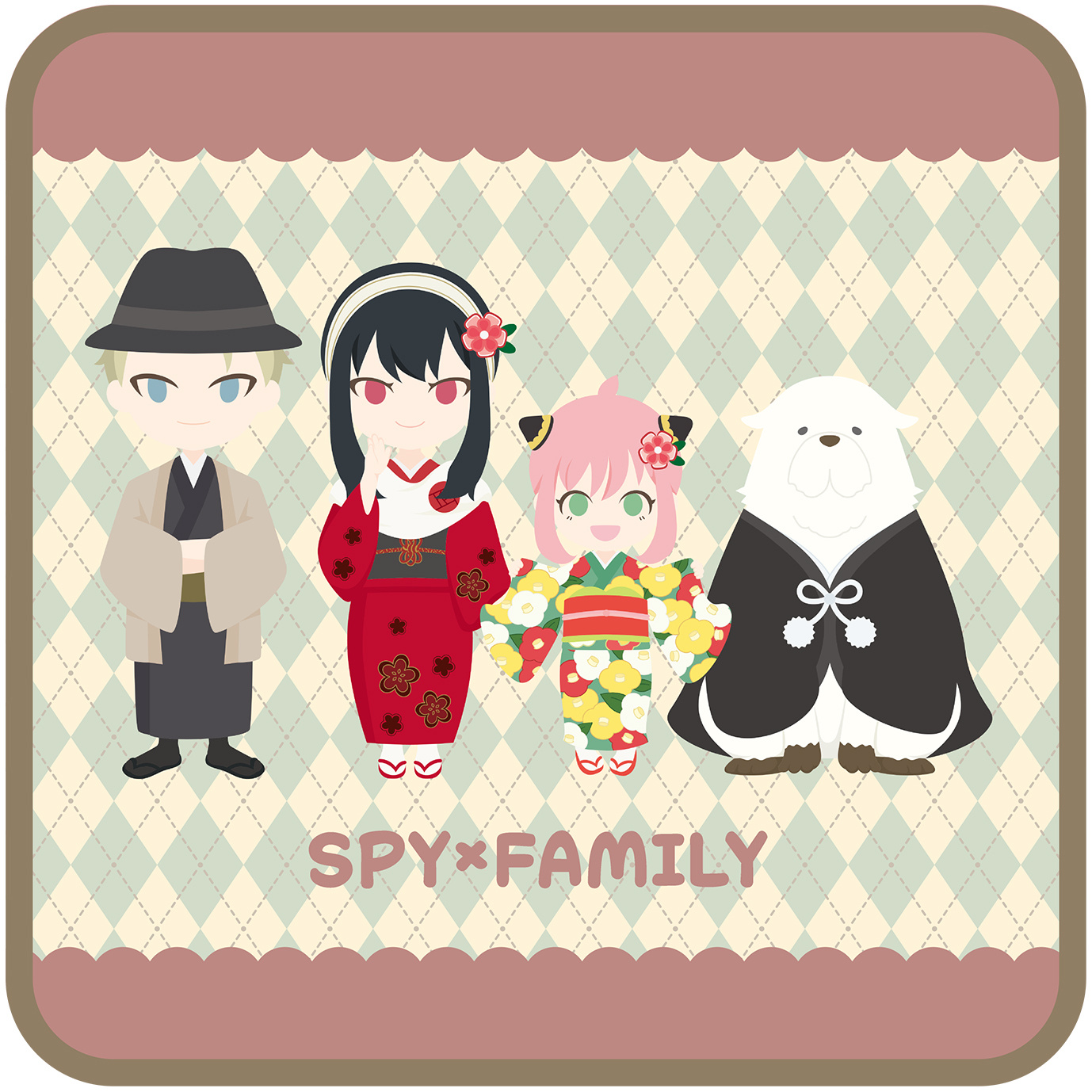 SPY×FAMILY_ミニタオル／ フォージャー家