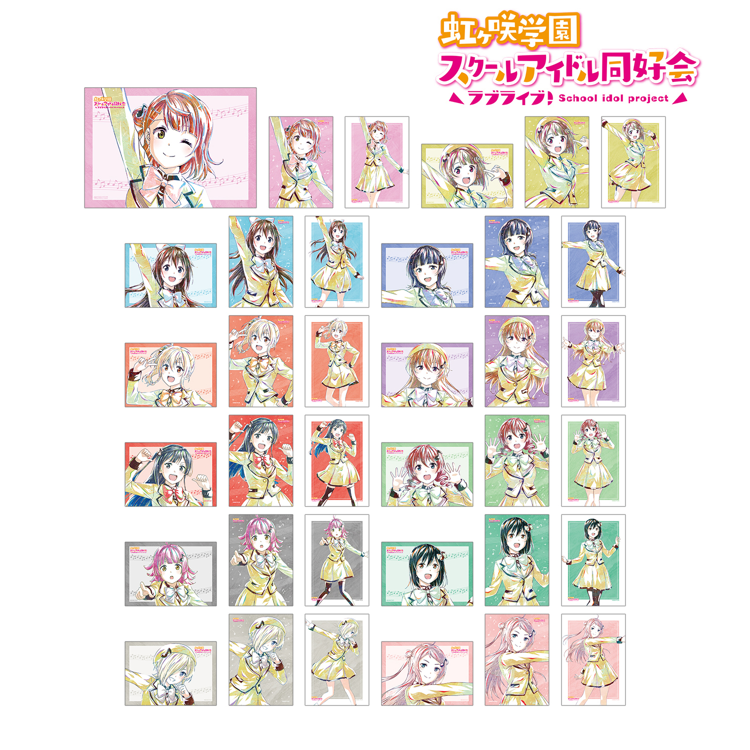 ラブライブ！虹ヶ咲学園スクールアイドル同好会_トレーディング Ani-Art ブロマイド3枚セット(単位/BOX)