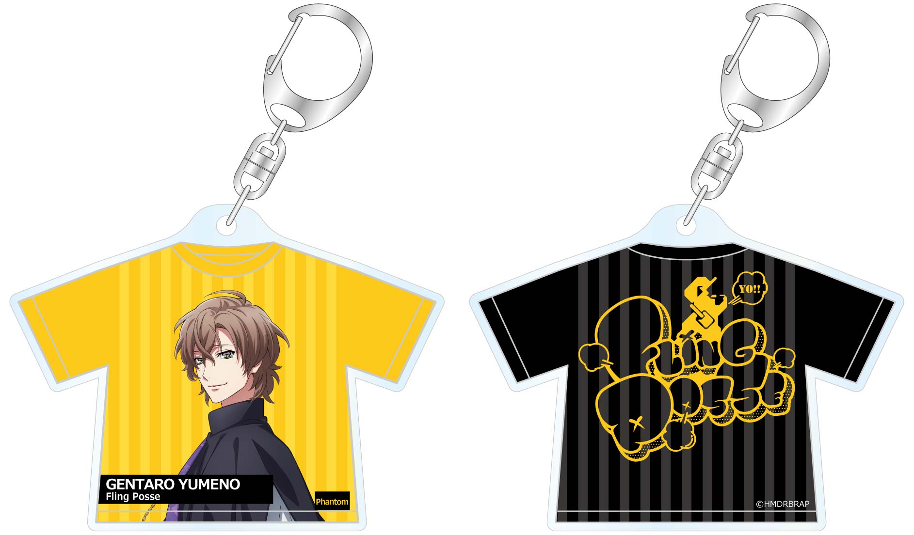 ヒプノシスマイク_Tシャツアクリルキーホルダー 夢野幻太郎