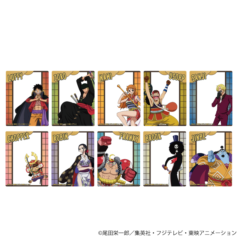 ONE PIECE_アクリルカード01/麦わらの一味 ボックス(全10種)【コンプリートBOX】