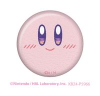 星のカービィ_カービィ・ハッピーモーニング ファブリック調缶バッジ
