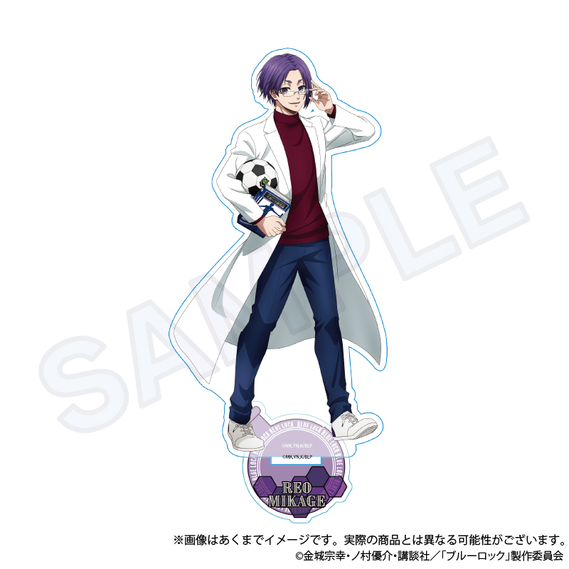 男女兼用 ブルーロック_アクリルスタンド 玲王 御影 ver. スポーツ研究生 キャラクターグッズ