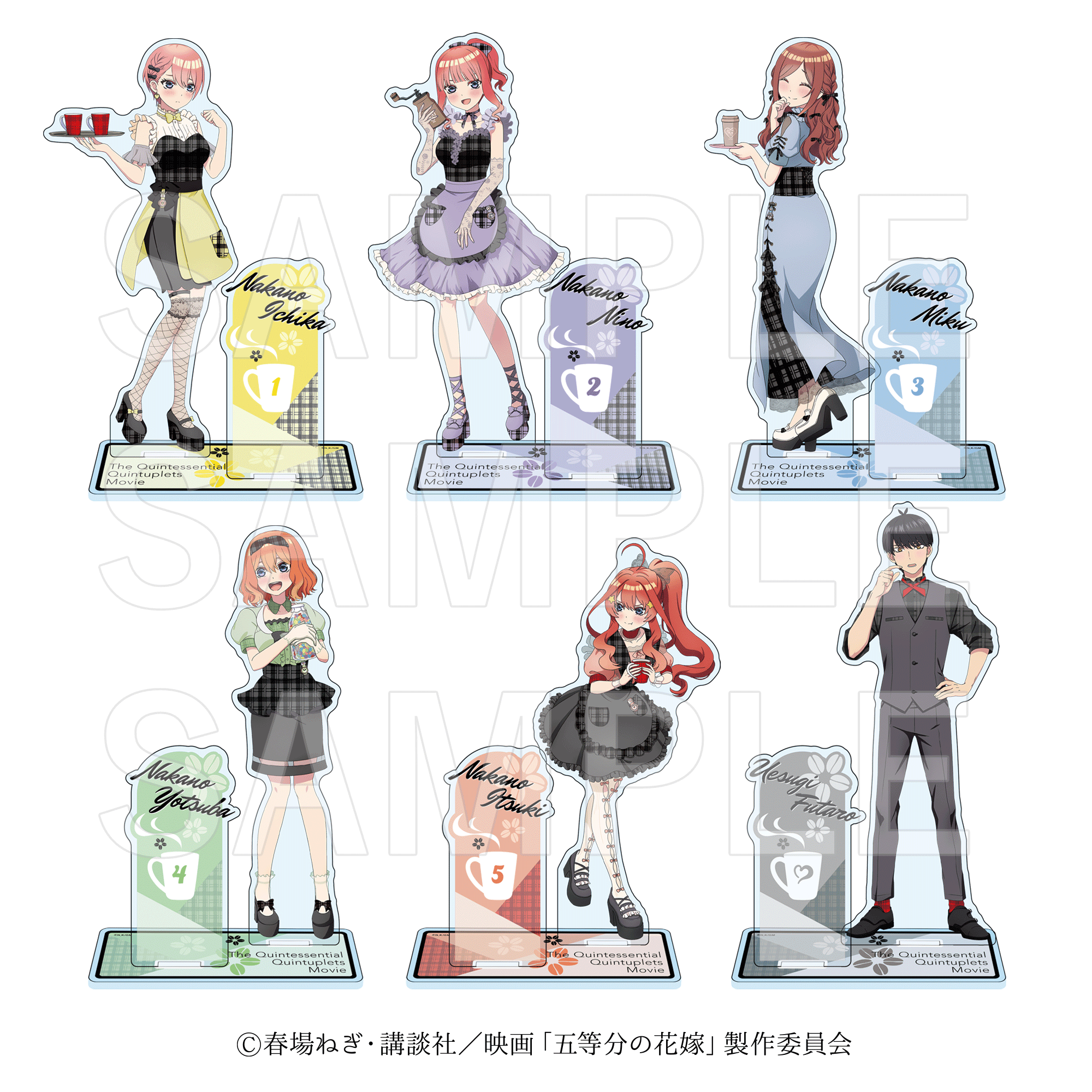 五等分の花嫁 アクリルスタンド Kalitaセット 映画「五等分の花嫁」Kalita アクリルスタンド 中野 四葉【EDITH
