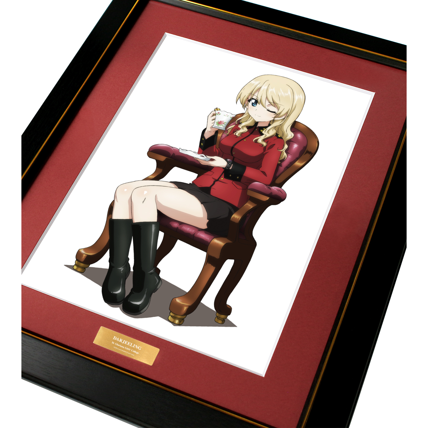 ガールズ&パンツァー　ダージリン　コラボウォッチ着用　キャラファイングラフ ガールズ＆パンツァー 最終章_描き下ろしイラスト ダージリン コラボ