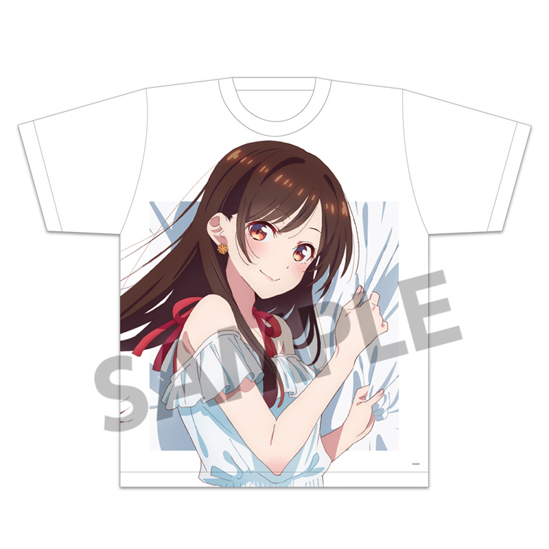 彼女、お借りします_Mサイズ_描き下ろし抱きつかれTシャツ 水原千鶴 ワンピース ver.