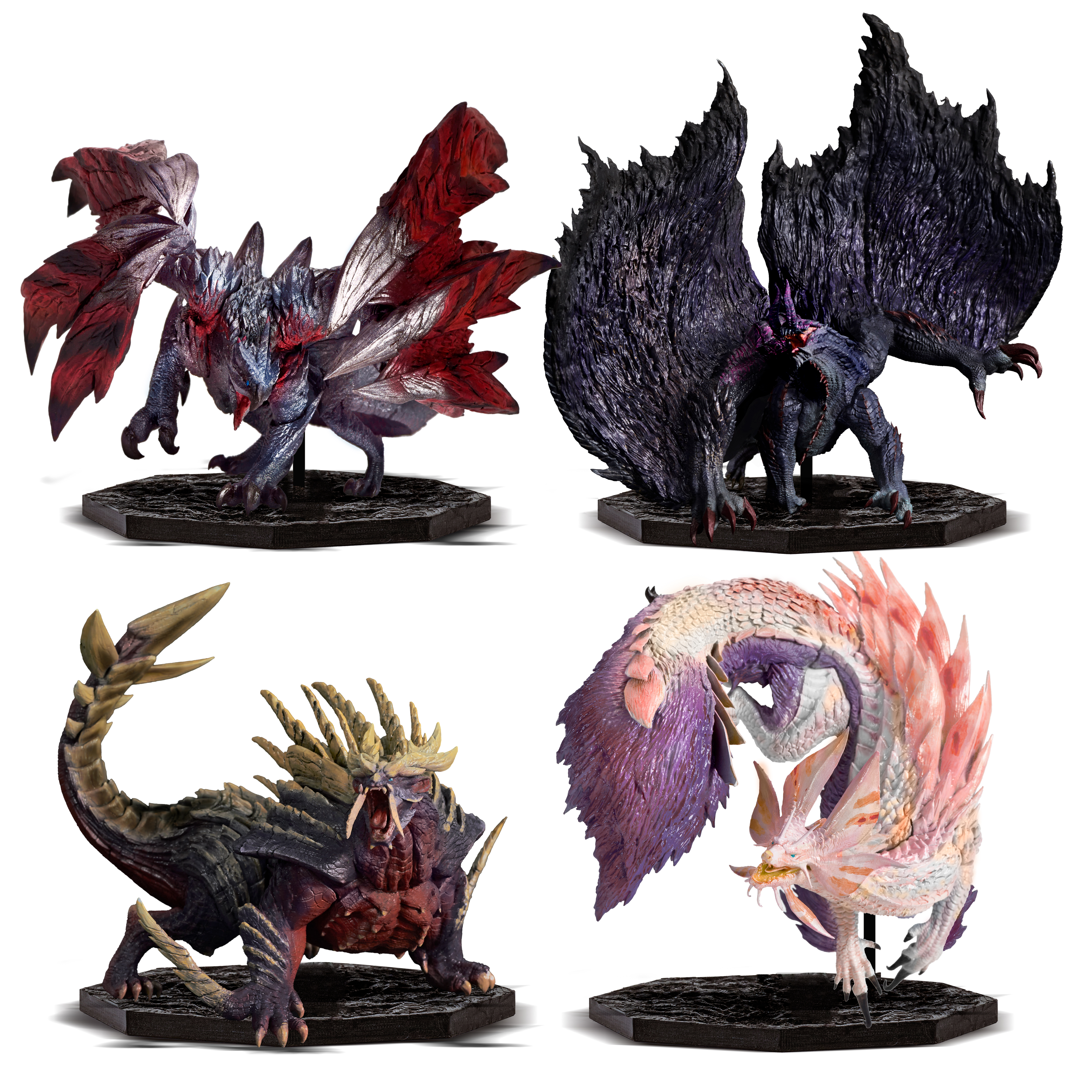 モンスターハンター_FIGURE BUILDER CUBE MONSTER HUNTER 4体セット 