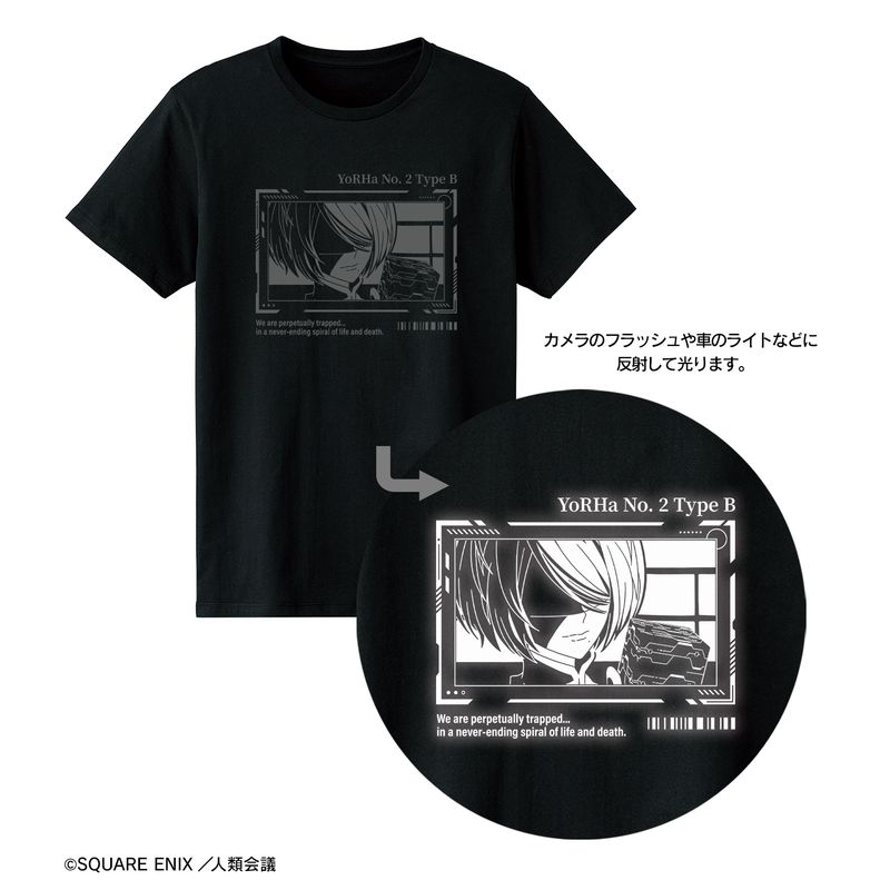 NieR:Automata Ver1.1a_(サイズ/L)_2B リフレクタープリントTシャツ
