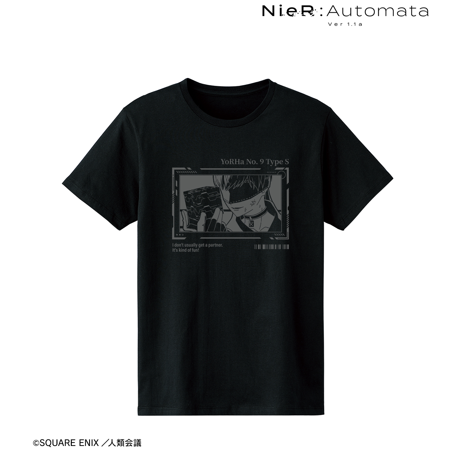 NieR:Automata Ver1.1a_(サイズ/M)_9S リフレクタープリントTシャツメンズ