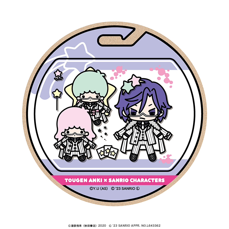 桃源暗鬼×サンリオキャラクターズ_ウッドコースター ミニキャラver. 桃華月詠×リトルツインスターズ