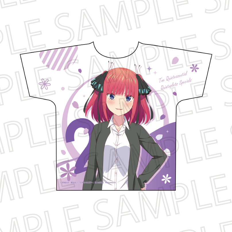 五等分の花嫁∽_フルグラフィックTシャツ 中野二乃