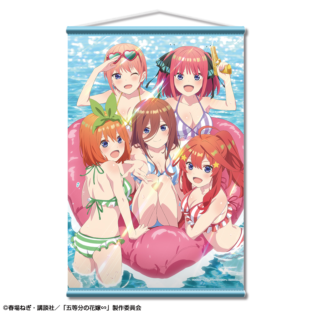 五等分の花嫁∽_B2タペストリー デザイン07(集合/水着A) | 公式