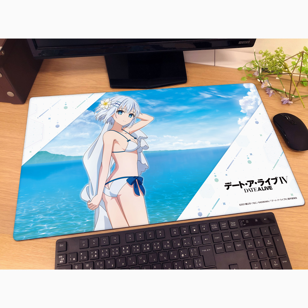 デート・ア・ライブ?_描き下ろしラバーマット(鳶一折紙/水着)