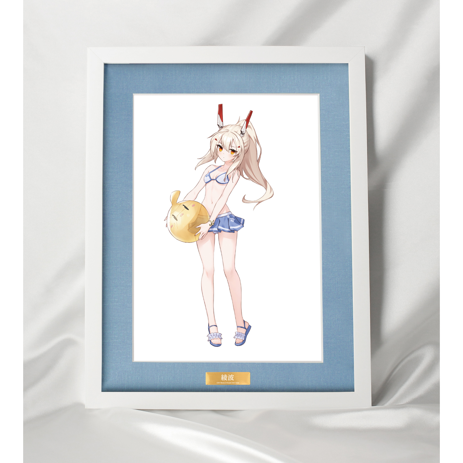 アズールレーン_描き起こしイラスト 綾波 水着ver. キャラ