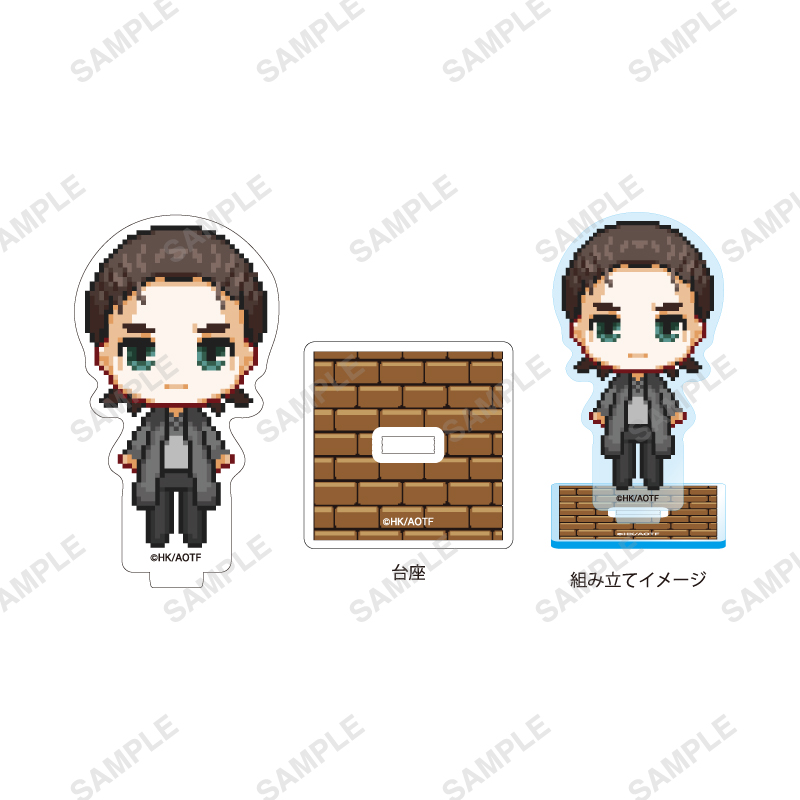 進撃の巨人 LINE CLOVA 当選品 アクリルスタンド　5個セット 進撃の巨人_アクリルスタンド Reflect Memories Ver. リヴァイ