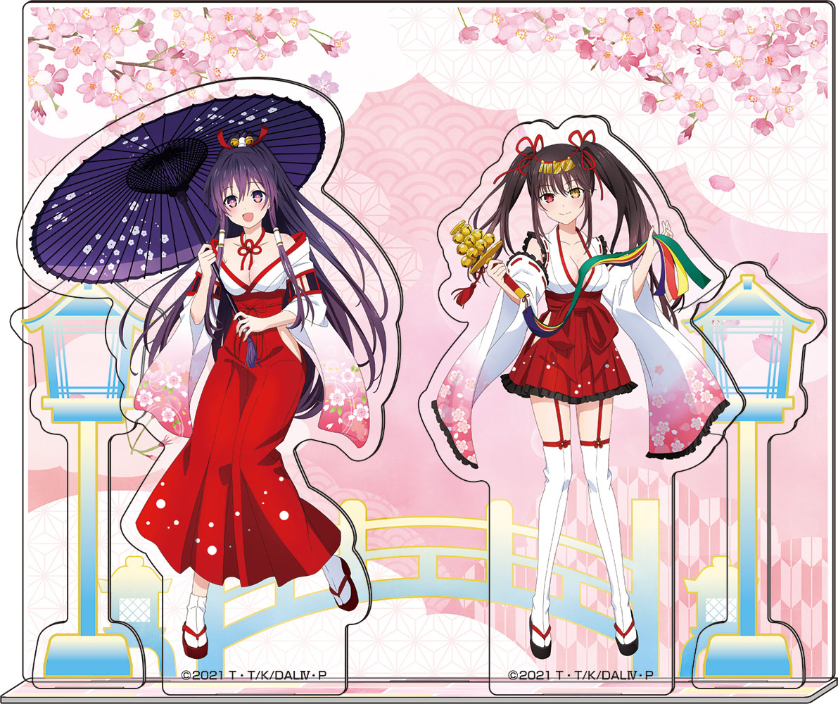 デート・ア・ライブ?_描き下ろしアクリルジオラマ【巫女ver.】