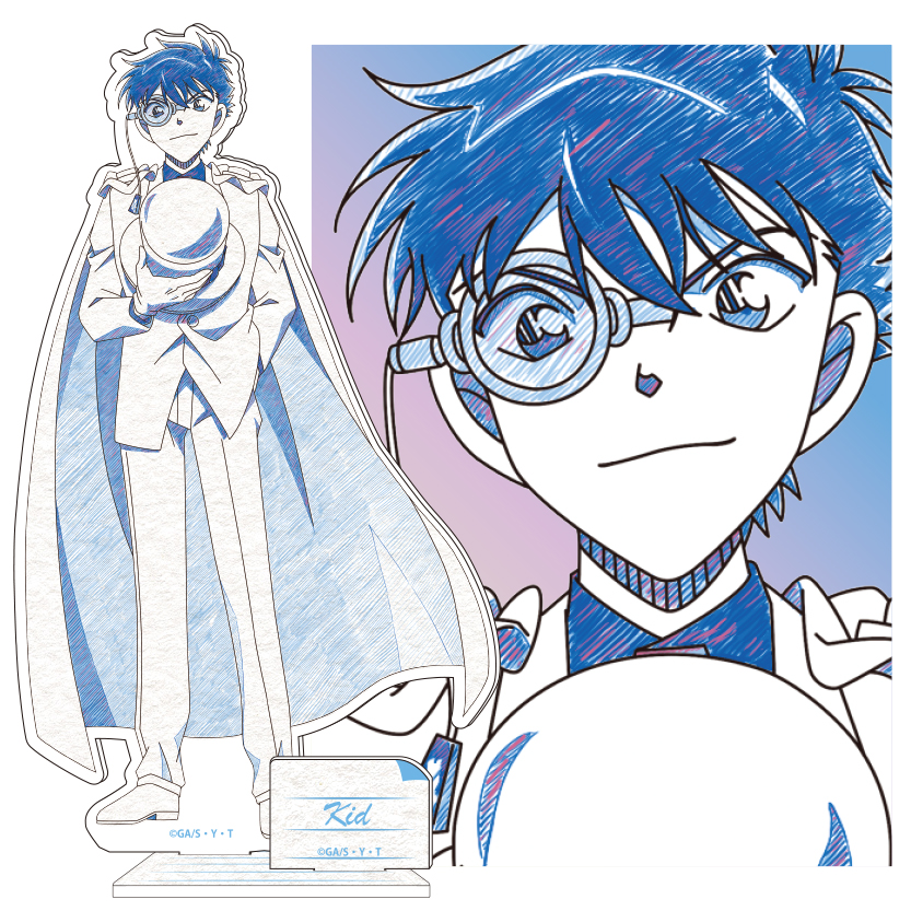 名探偵コナン 怪盗キッド ペンシルアート 缶バッジコレクションVol.5 名探偵コナン ペンシルアート 缶バッジコレクションVol.5 江戸川