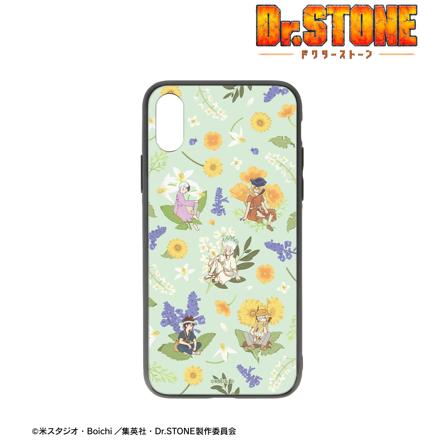 Dr.STONE_(対象機種/iPhone X/XS)_Botania 強化ガラスiPhoneケース
