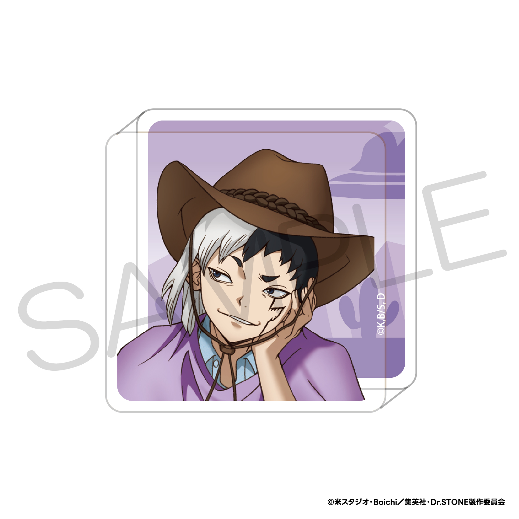 Dr.STONE_miniアクリルブロック 西部劇ver. あさぎりゲン