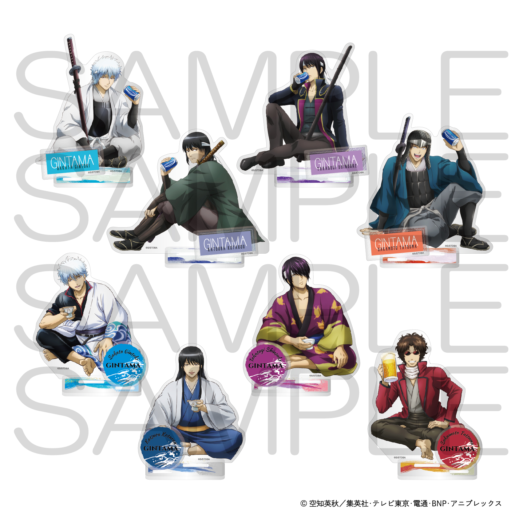 銀魂 プリロール ケーキ 坂本辰馬 缶バッジ アクリルスタンド アクスタ