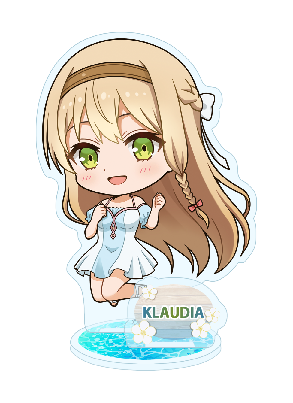 ライザのアトリエ ~常闇の女王と秘密の隠れ家~_ぷちちょこアクリルスタンド【クラウディア・バレンツ】水着ver