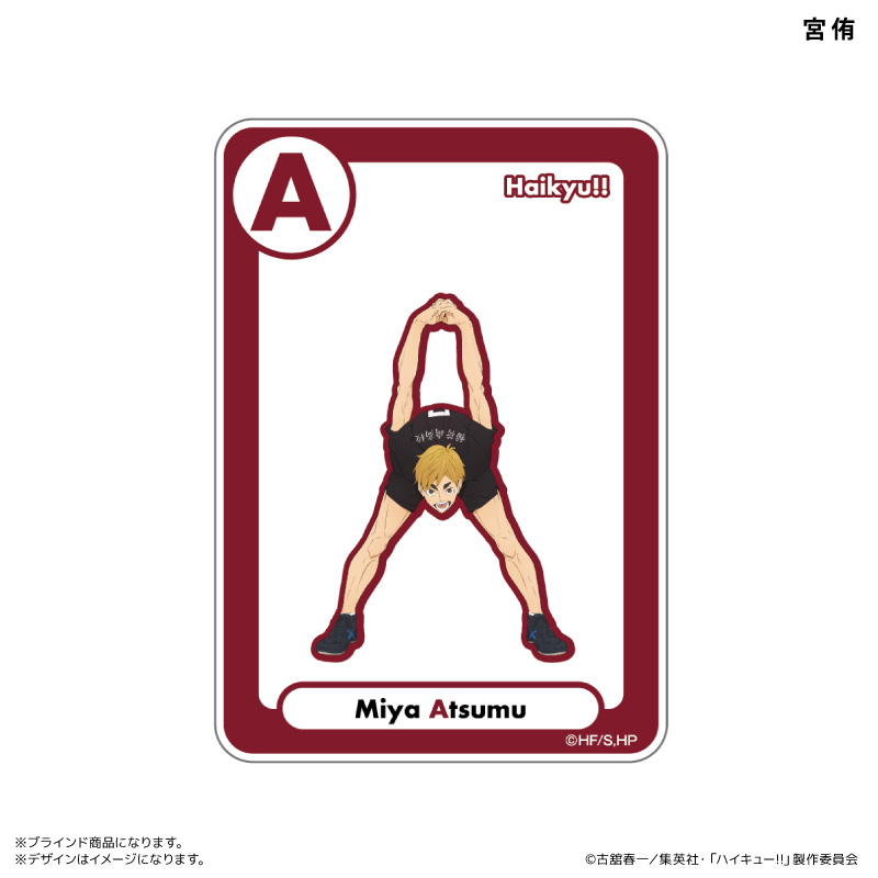 ハイキュー!!_アクリルカード イニシャル体操ver. （ブラインド） 全8