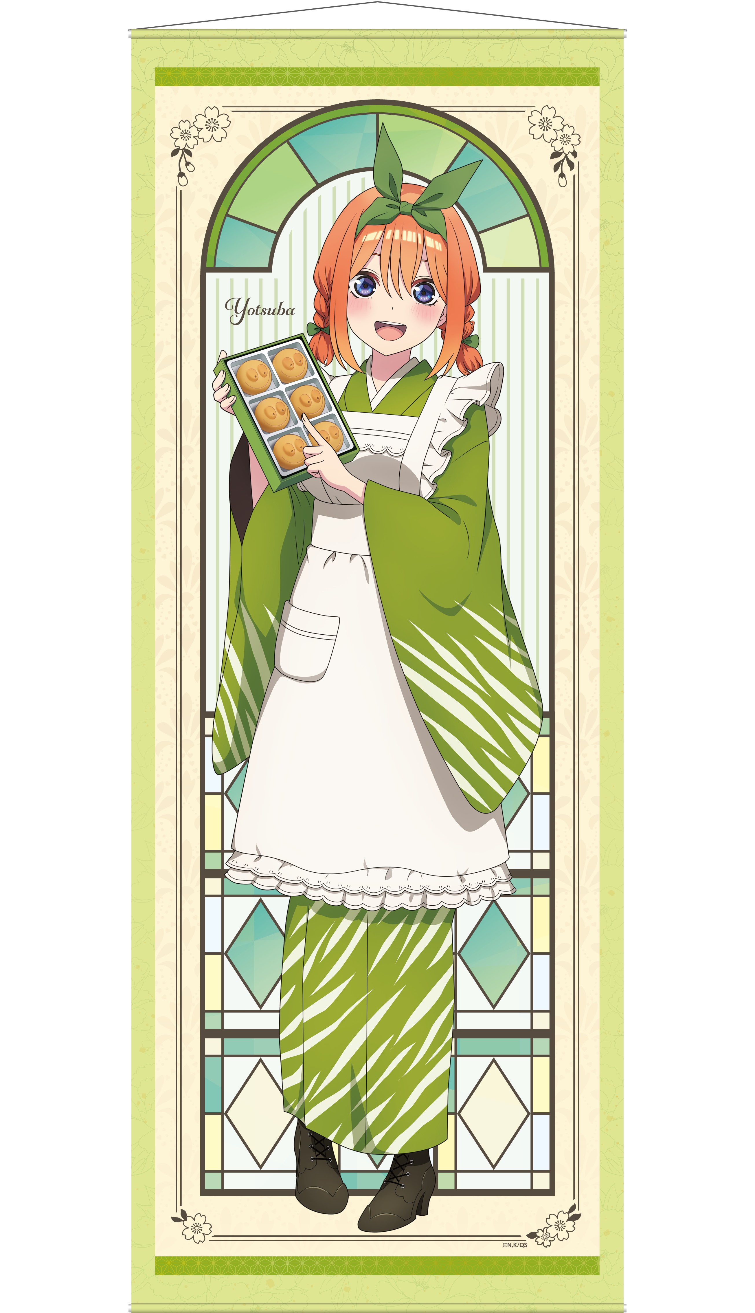 五等分の花嫁∽_青柳総本家 掛け軸風タペストリー 中野四葉