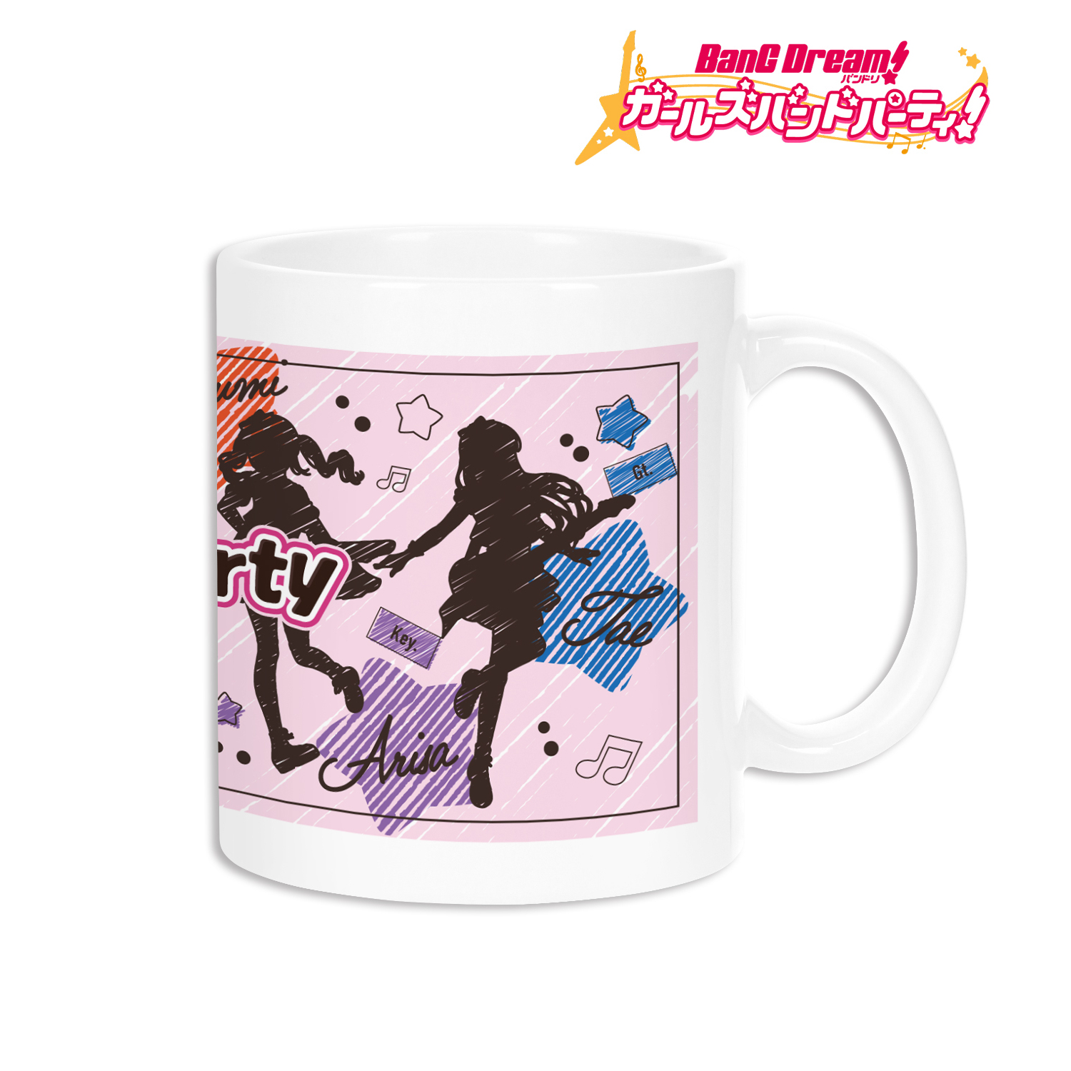 バンドリ！ ガールズバンドパーティ！_Poppin'Party Ani-Sketch マグカップ