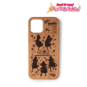 번들리! 걸즈 밴드 파티!_(대상 기종/iPhone 13 mini)_Roselia Ani-Sketch 우드 iPhone 케이스