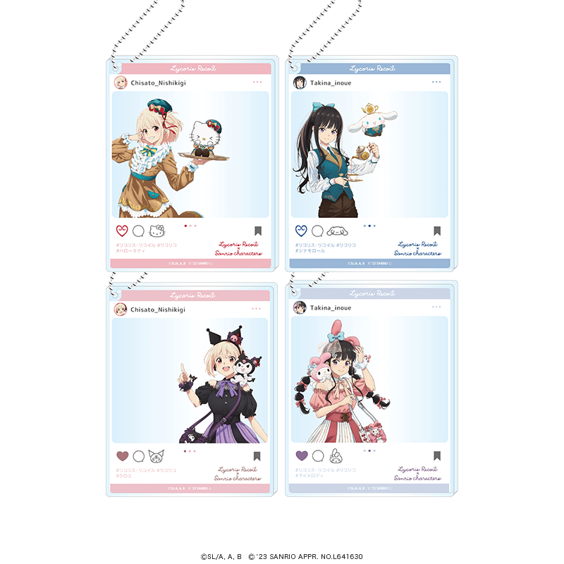 リコリス・リコイル×サンリオキャラクターズ_おでかけアクリルキーホルダー