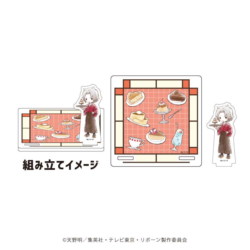 家庭教師ヒットマンREBORN! リボーン_アクリルコースタースタンド02/獄寺隼人 レトロ喫茶ver.(グラフアートイラスト)