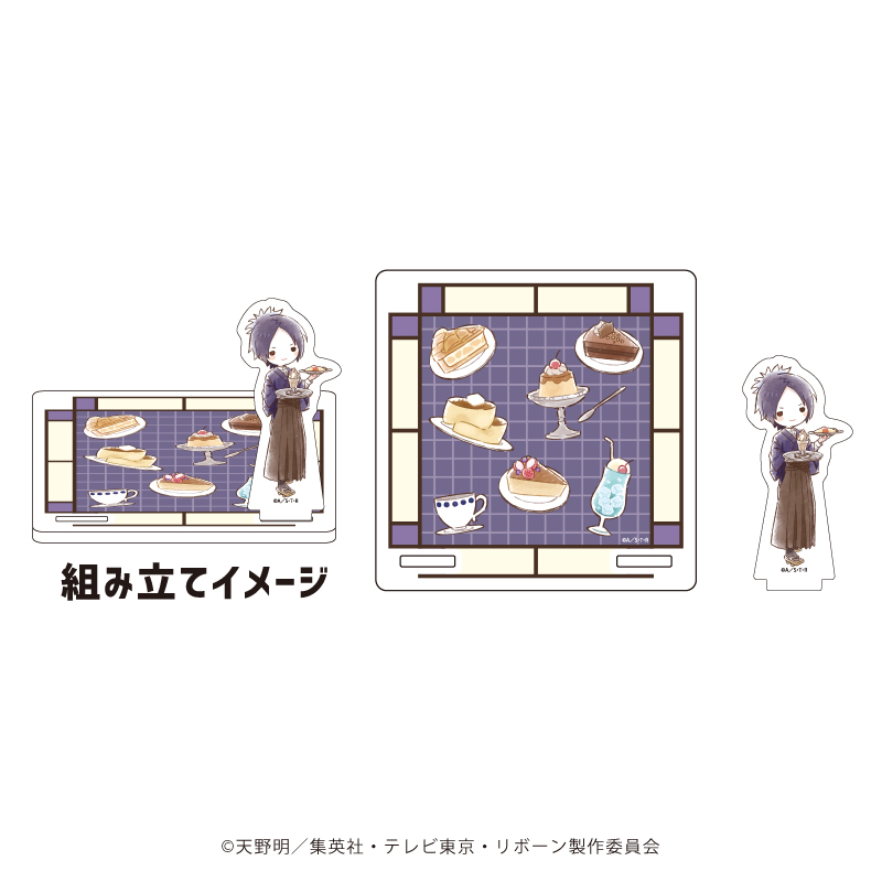 家庭教師ヒットマンREBORN! リボーン_アクリルコースタースタンド05/六道骸 レトロ喫茶ver.(グラフアートイラスト)