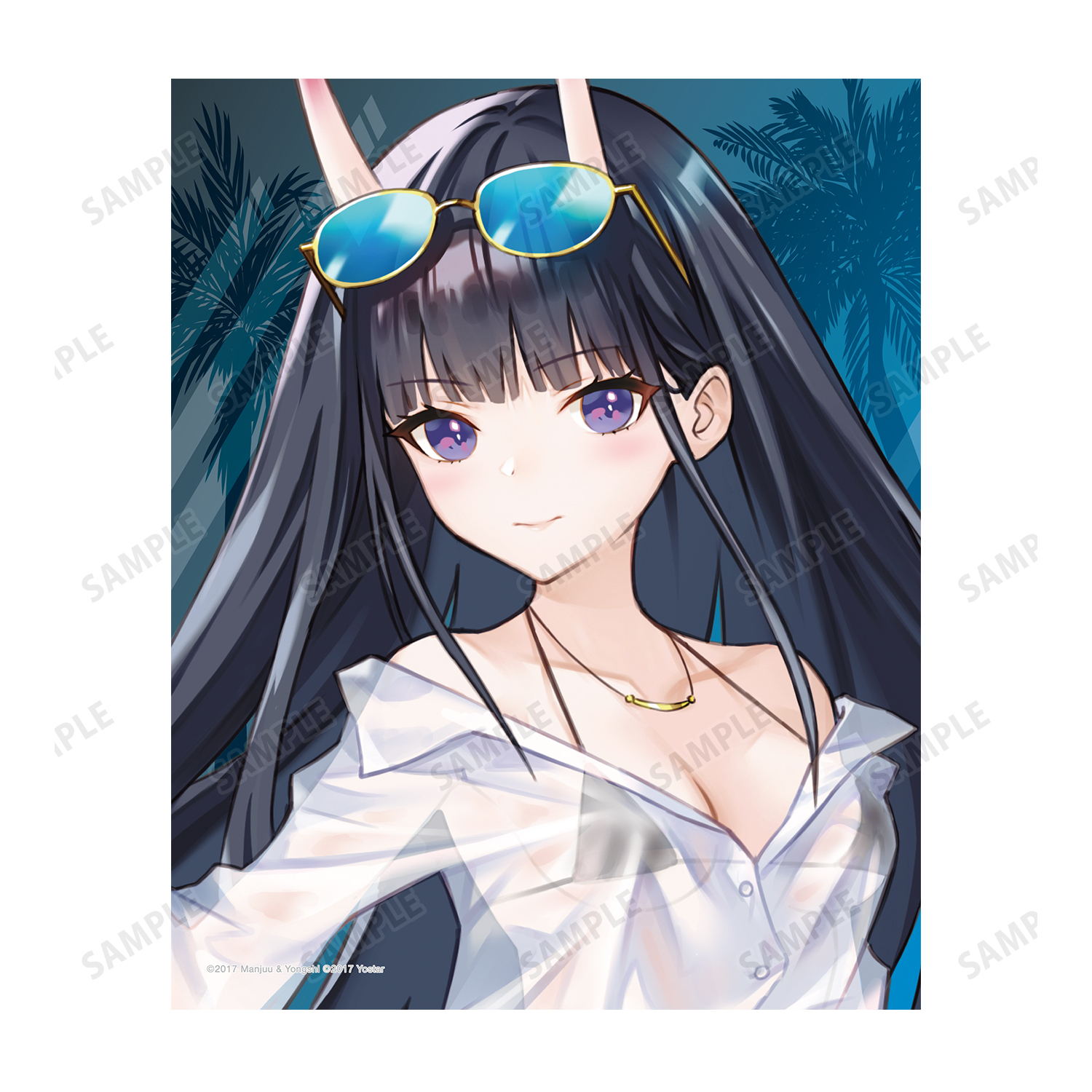 アズールレーン_描き起こしイラスト 能代 水着ver. キャンバス