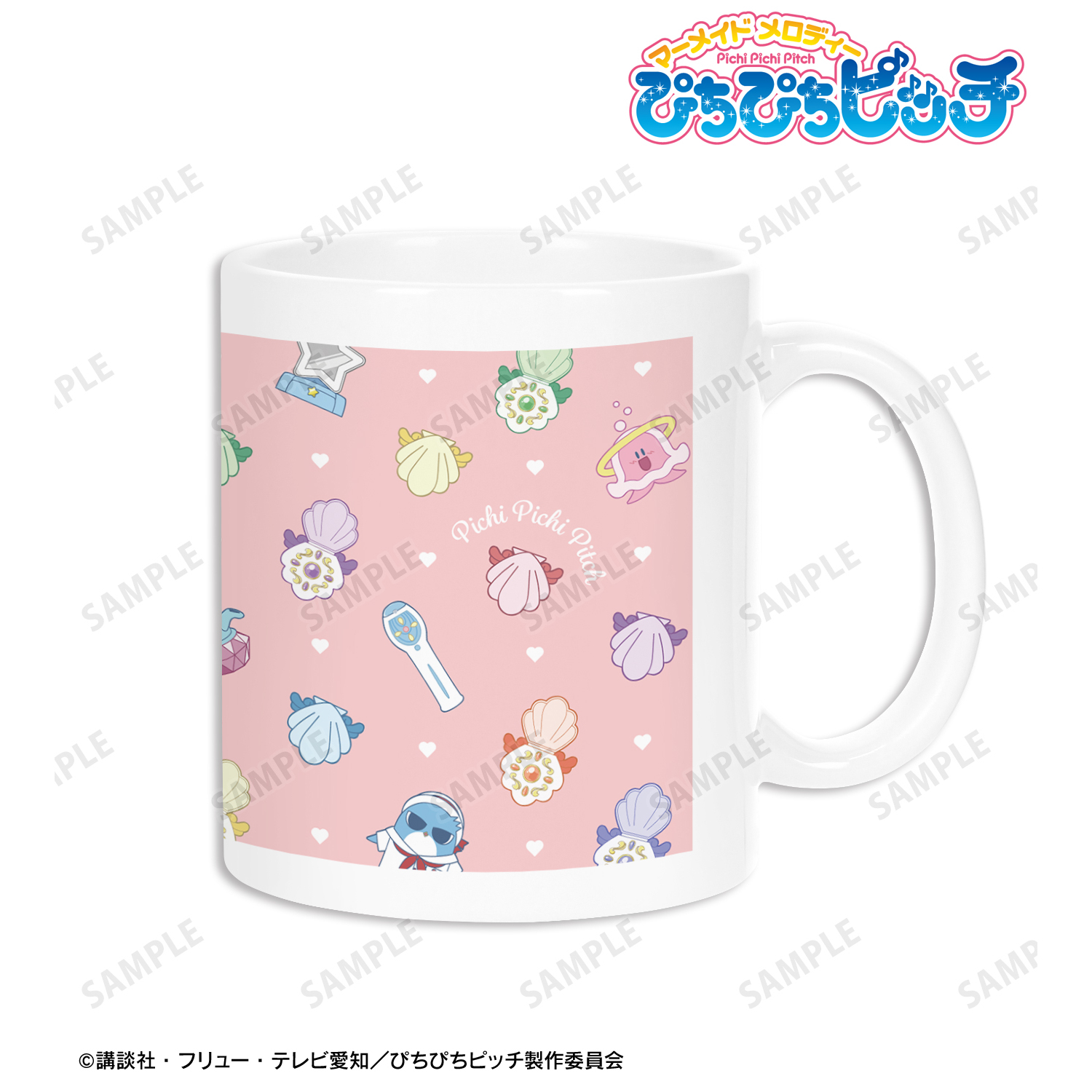 ぴちぴちピッチ_モチーフ柄 マグカップ