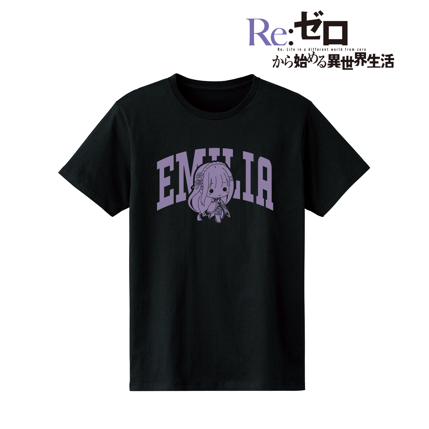 Re:ゼロから始める異世界生活_(サイズ/L)_エミリア TINY Tシャツメンズ
