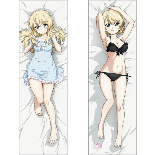 ガールズ＆パンツァー　最終章 ダージリン 抱き枕カバー 2WAYトリコット ガールズ&パンツァー 最終章_描き下ろし抱き枕カバー(ダージリン/黒