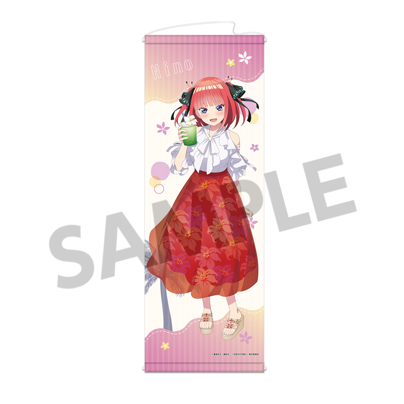 五等分の花嫁∽_描き下ろしスリムタペストリー 中野二乃 バカンス ver.