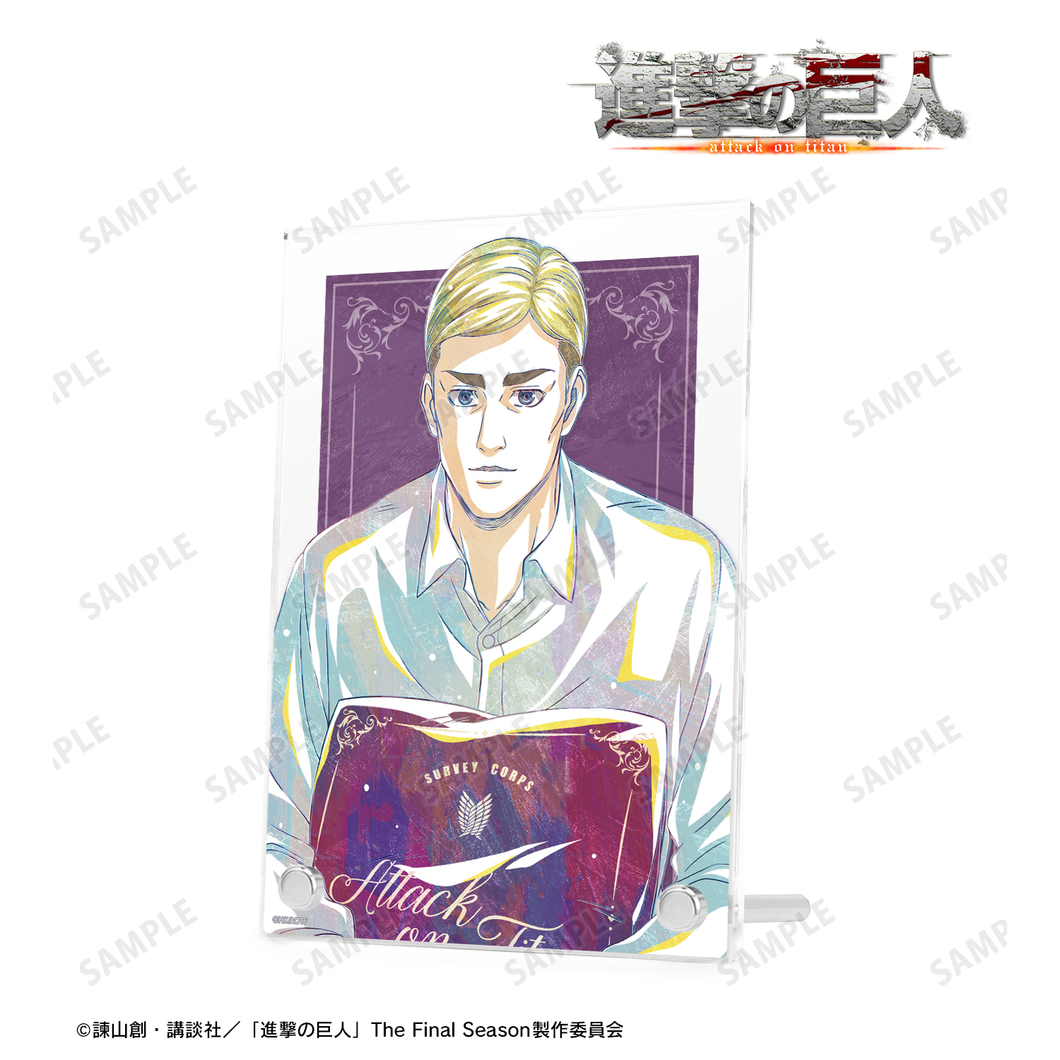 進撃の巨人_描き下ろし エルヴィン リラックスver. Ani-Art ダブルアクリルパネル